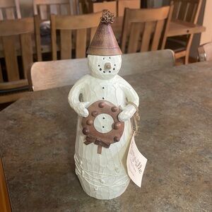 Flurryville Collection Flakey Jake Loves To Decorate Snowman New